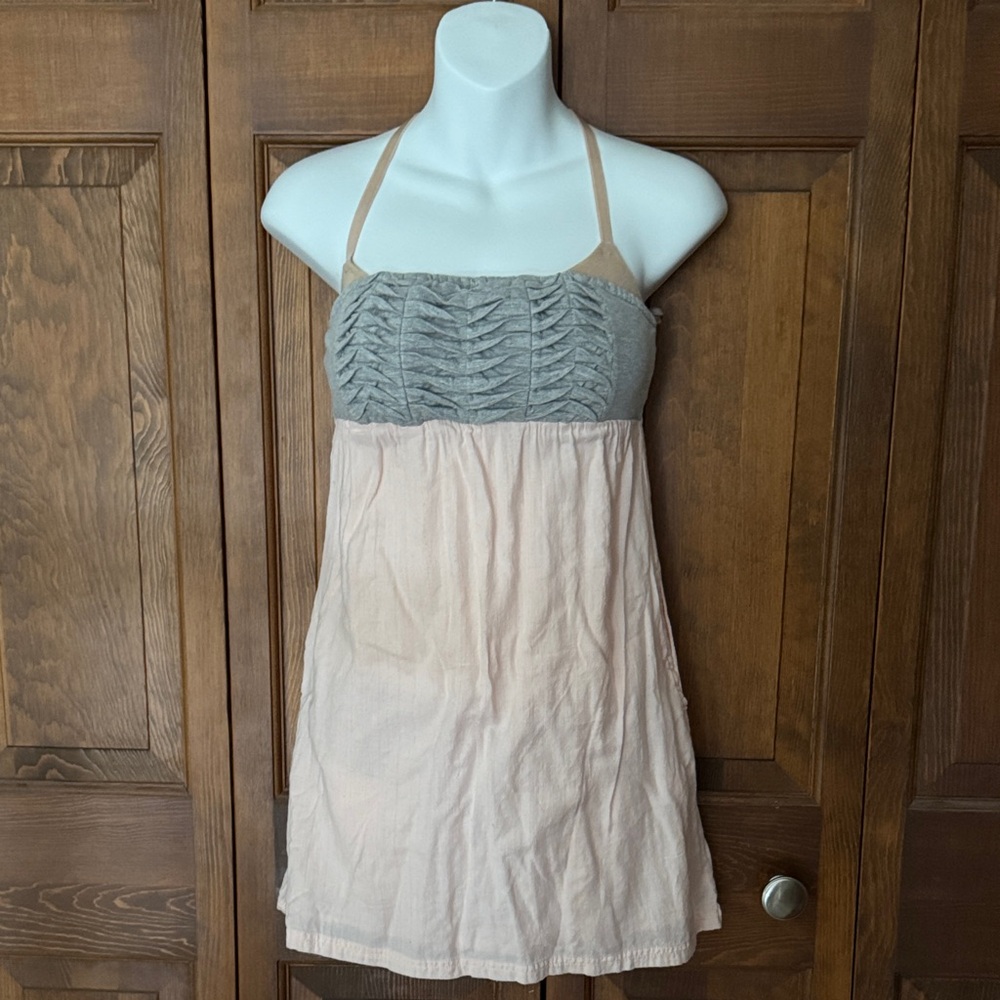 Element Gray and blush Pink Tunic Top